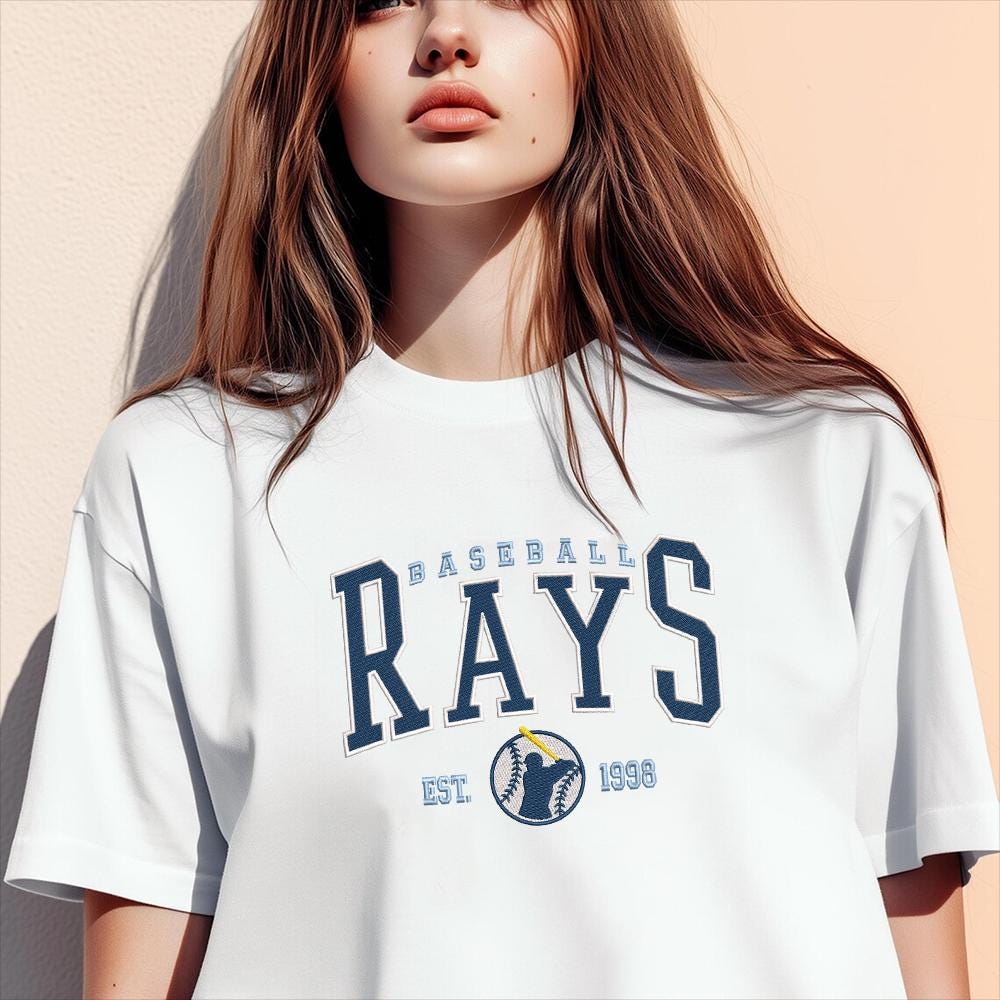 Vintage Tampa Bay Baseball Embroidery Design - PES DST JEF EXP VP3 - ThredViora