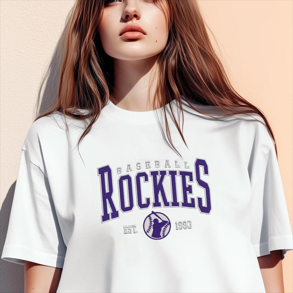 Vintage Colorado Baseball Embroidery Design - PES DST JEF EXP VP3 - ThredViora