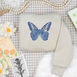 Butterfly Sea Culture Summer Embroidery Design