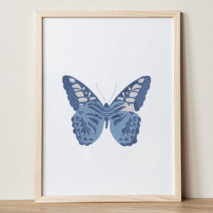 Butterfly Sea Culture Summer Embroidery Design