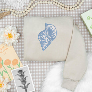 Sea Snail Embroidery Design Ocean Nautical Summer