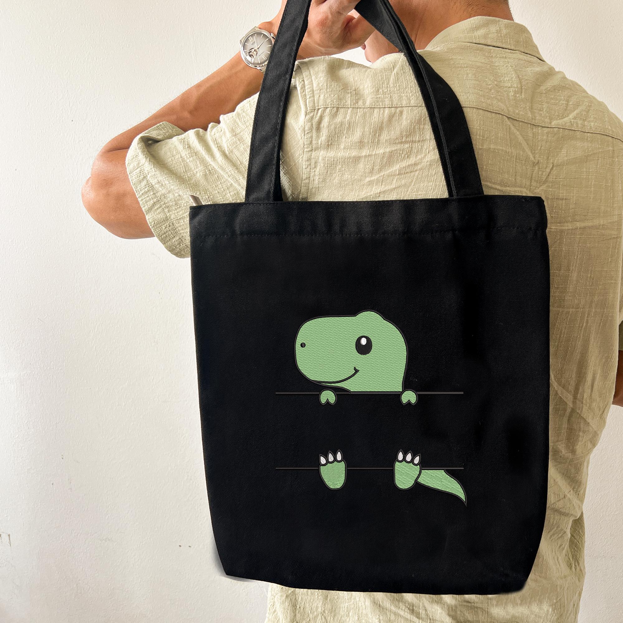 Dinosaur Embroidery Design T-Rex Name Frame Classroom Label