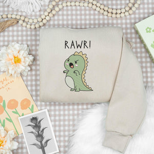 Dinosaur Embroidery Design T-rex Mini Kids