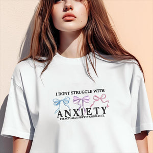 Anxiety Humor Embroidery Design PES DST JEF Instant Download - ThredViora