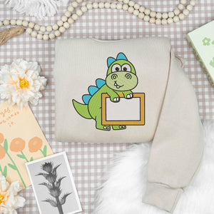 Dinosaur Embroidery Design Name Frame Safari Animal