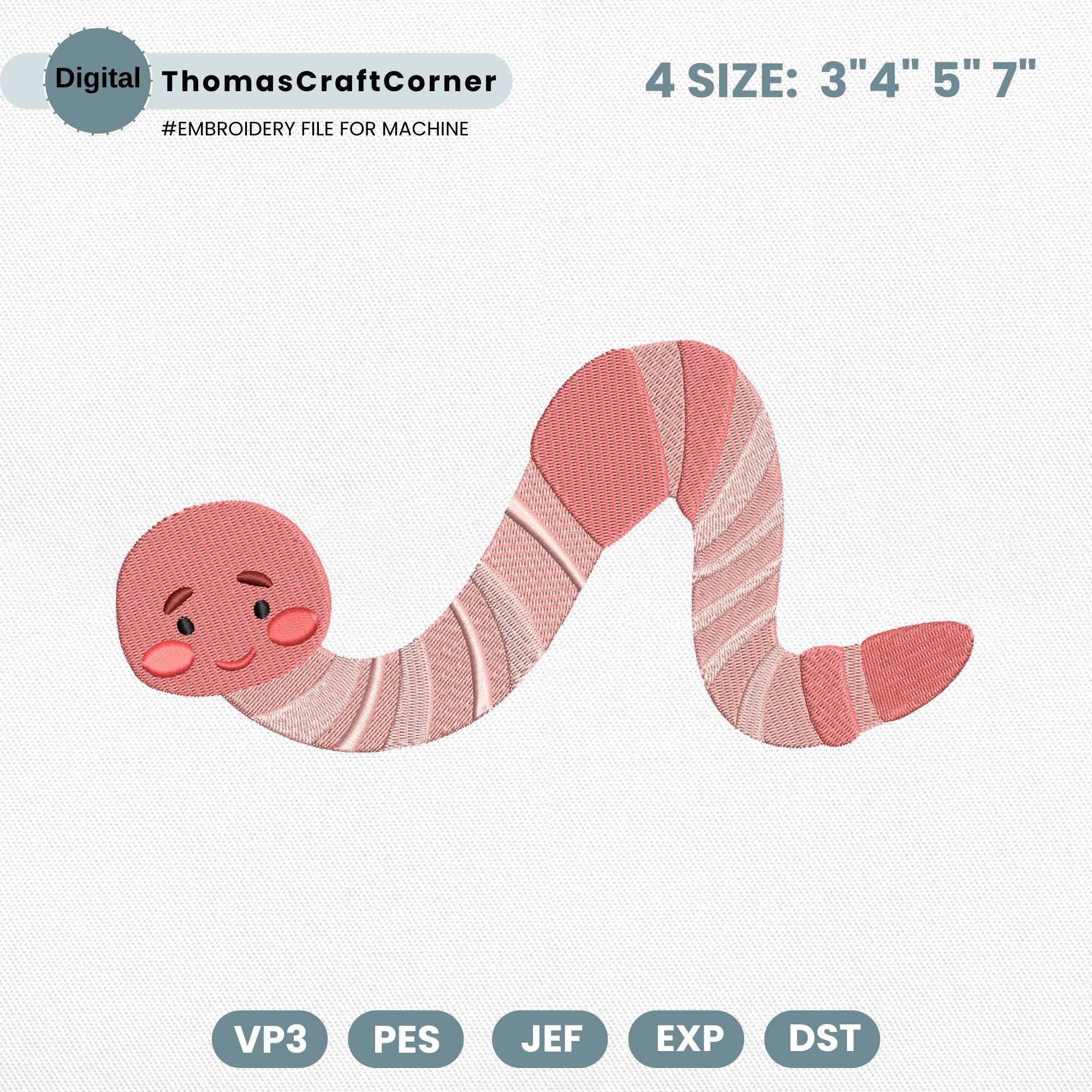 Caterpillar Embroidery Design Insects Machine Spring Baby Farm Animal