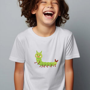 Green Worm Embroidery Design Insects Machine Spring Baby Farm Animal