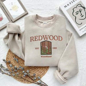 Redwood Woodland Embroidery Design National Park Machine File