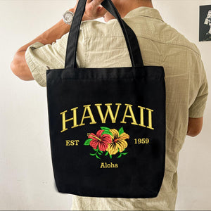 Hawaii Aloha Embroidery Design Flower Digital File