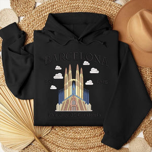 Barcelona Catalonia Embroidery Design City Location Digital File