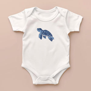 Turtle Embroidery Design Sea Culture Summer Ocean Nautical