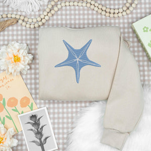 Starfish Sea Culture Summer Embroidery Design