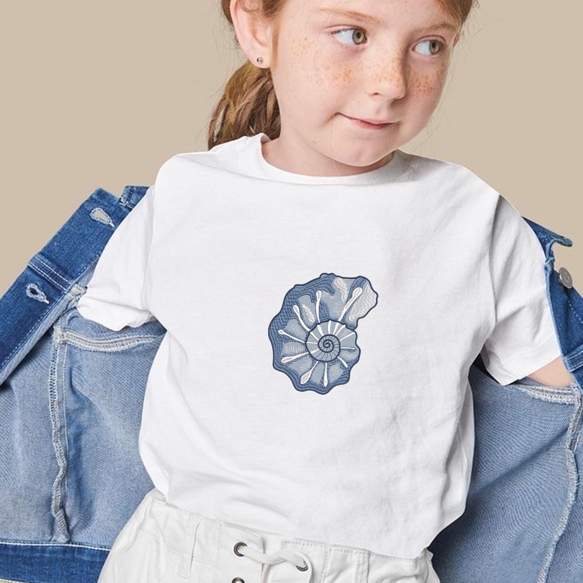 Sea Snail Embroidery Design Ocean Animals Marine Instant Download