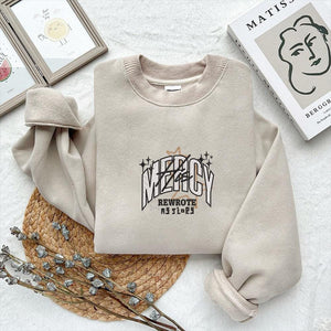 Christian Embroidery Design - Mercy Rewrote My Story PES DST JEF - ThredViora