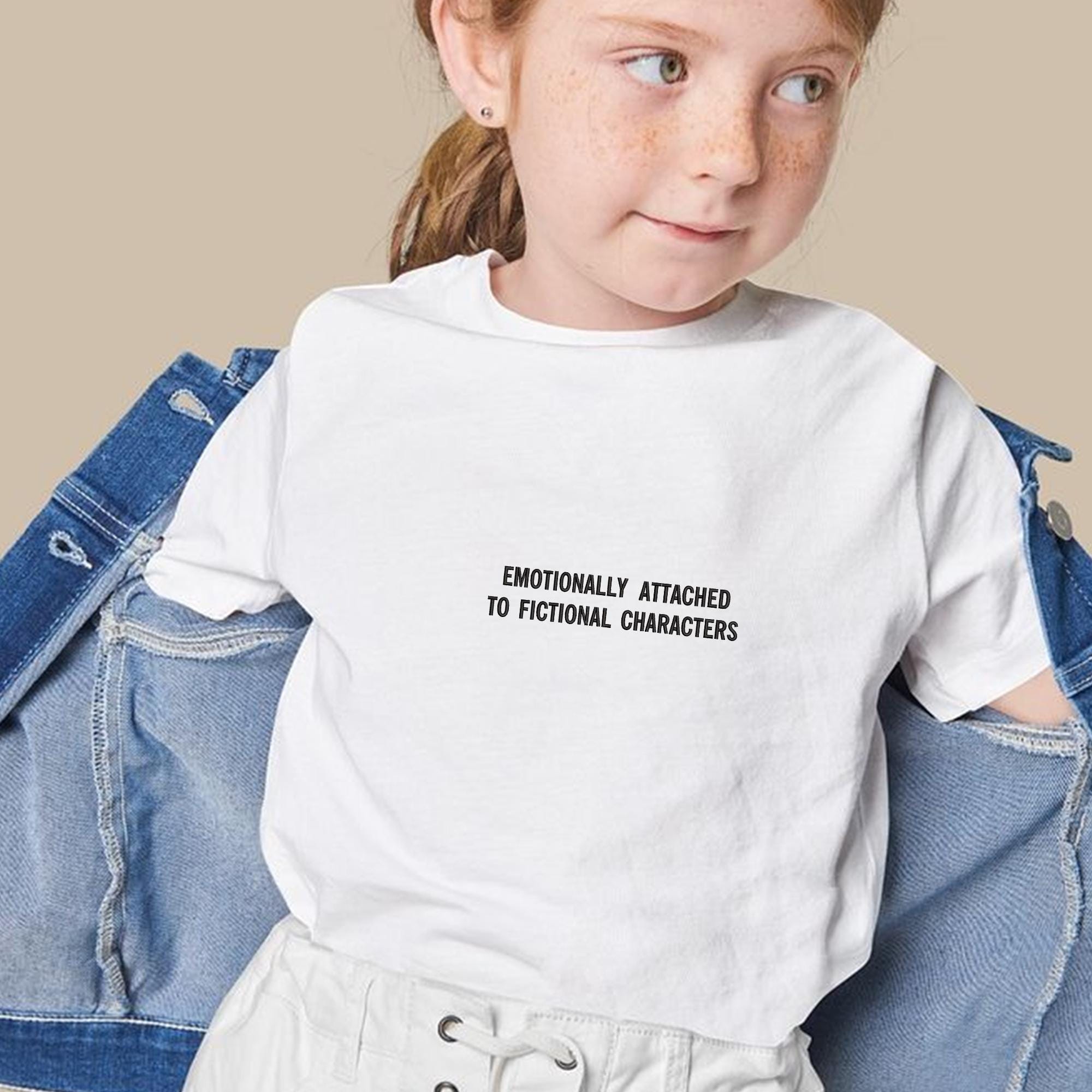 Emotionally Attached to Fictional Characters Embroidery Design, Funny Book Lover Embroidery Design, Introvert Reader Digital Embroidery File