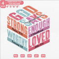 Faith Embroidery Design - Strong Worthy Loved (PES, DST) - ThredViora