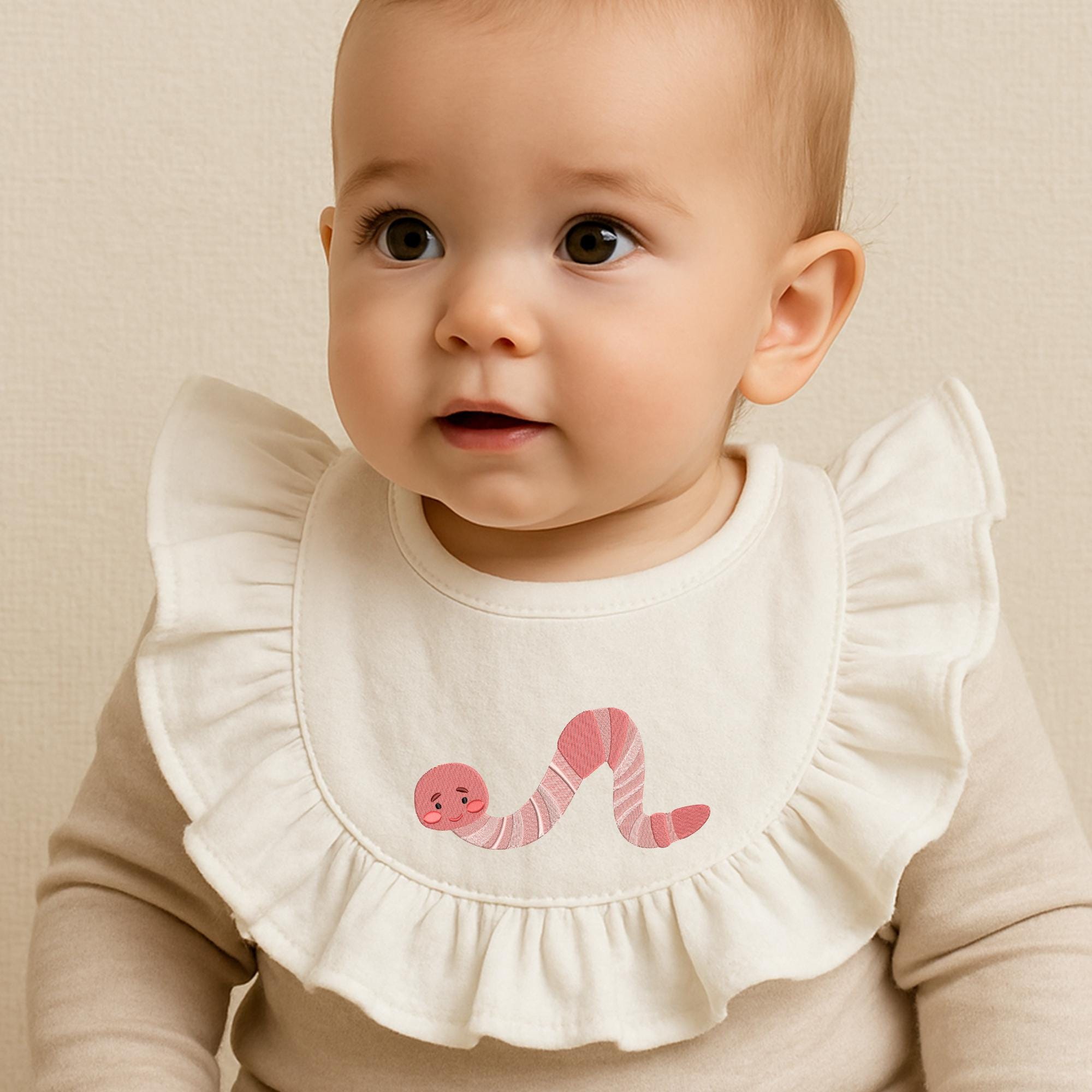 Caterpillar Embroidery Design Insects Machine Spring Baby Farm Animal