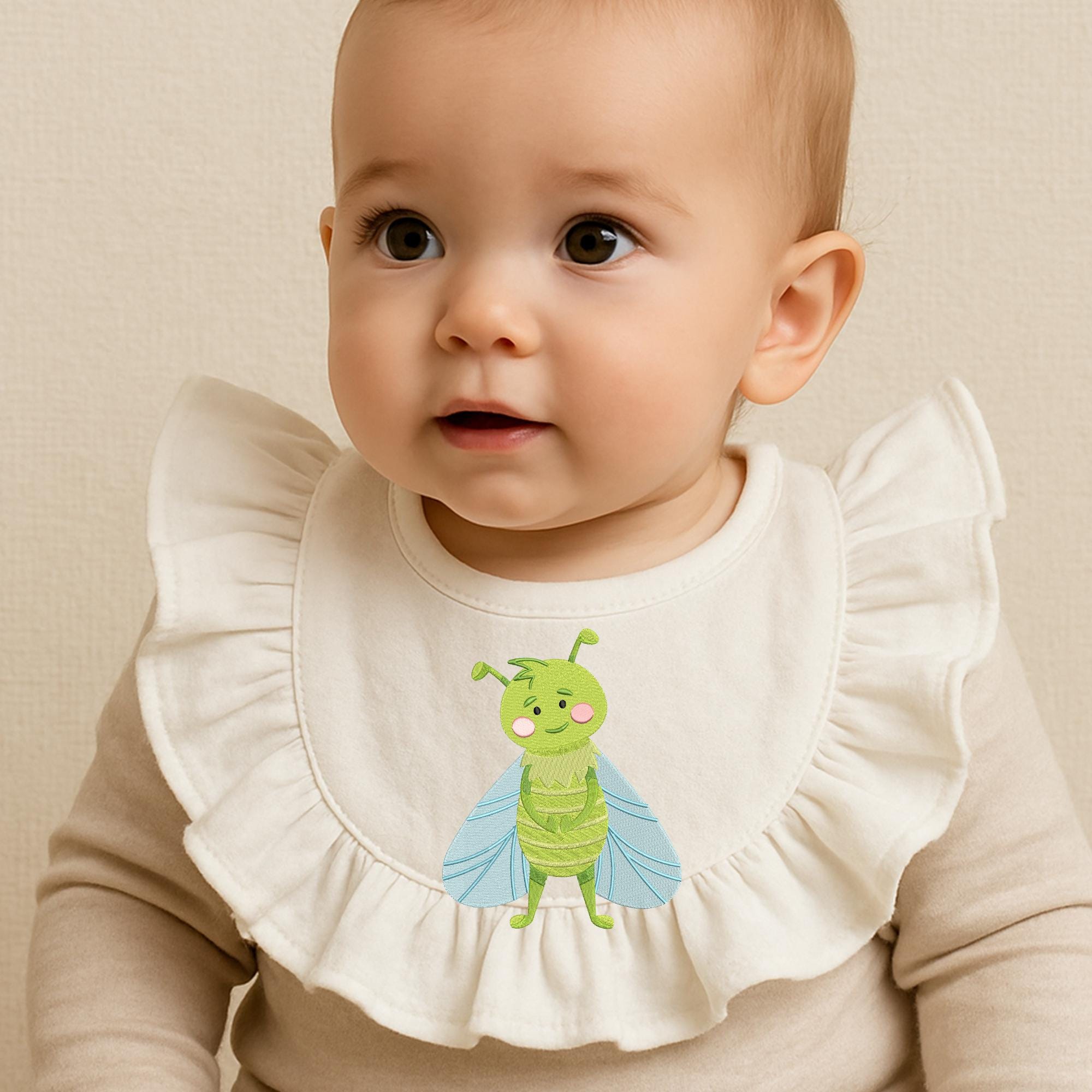 Locust Embroidery Design Insects Machine Mini Spring Farm Animal