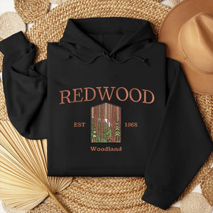 Redwood Woodland Embroidery Design National Park Machine File
