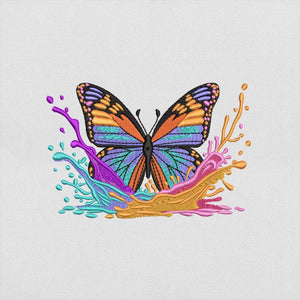 Monarch Butterfly Embroidery Pattern Design