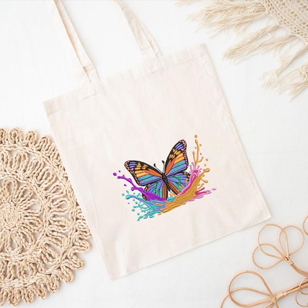 Monarch Butterfly Embroidery Pattern Design