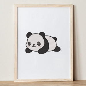 Panda Embroidery Design Safari Zoo Forest Kid