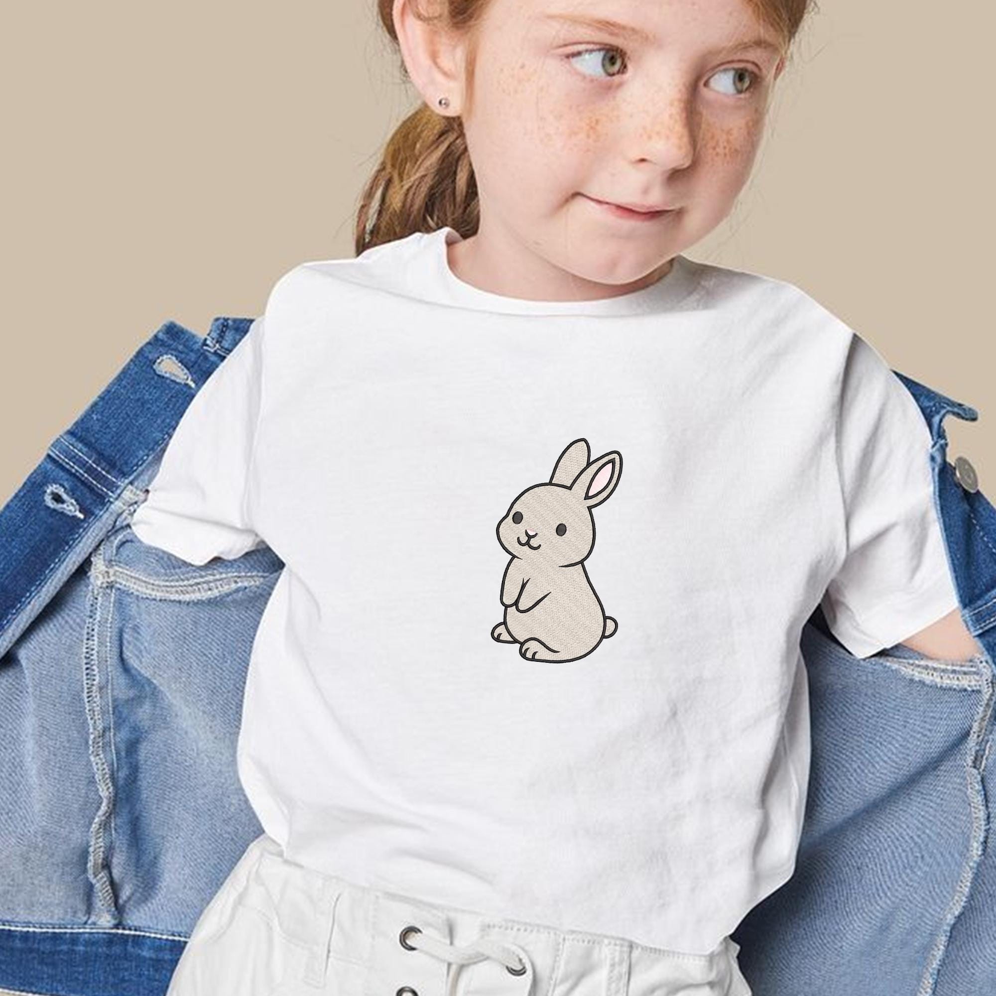 Rabbit Embroidery Design Farm Animal Zoo Forest Kid