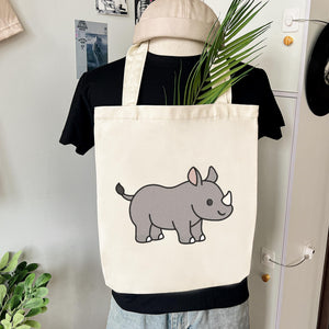 Rhino Embroidery Design Safari Animal Zoo Machine