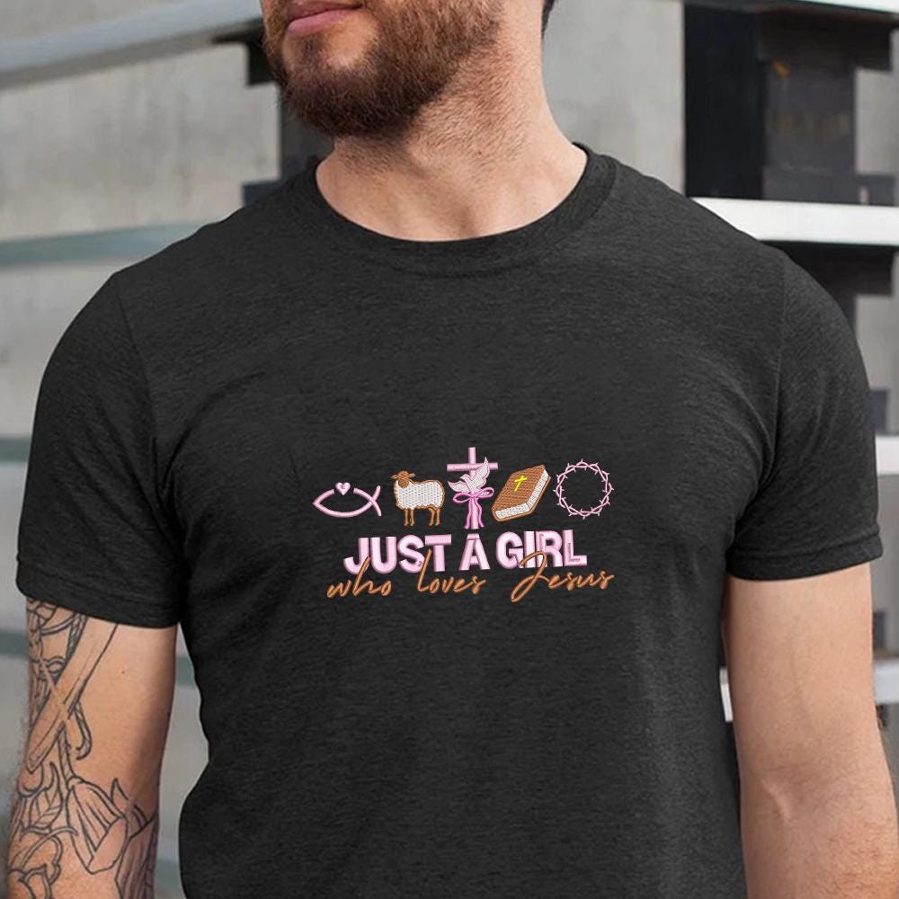 Jesus Lover Embroidery Design PES DST JEF EXP 4 Sizes - ThredViora