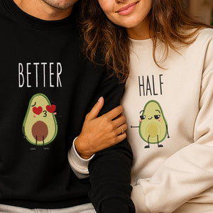 Better Half Embroidery Design Couple Avocado Pattern