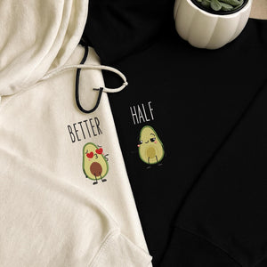 Better Half Embroidery Design Couple Avocado Pattern
