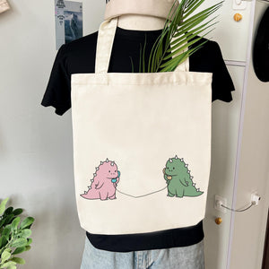 Dinosaur Couple Embroidery Design Romantic Machine