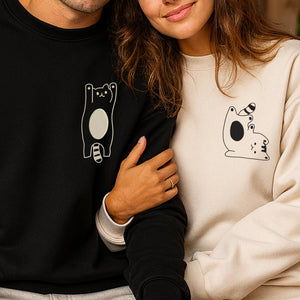 Cat Stretch Yoga Embroidery Design Kitty Animal