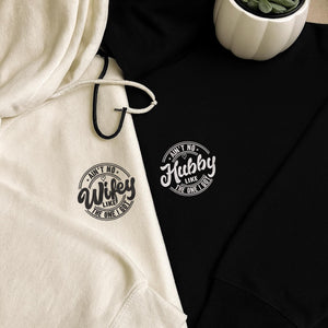Aint No Wifey Hubby Embroidery Design Matching Couple