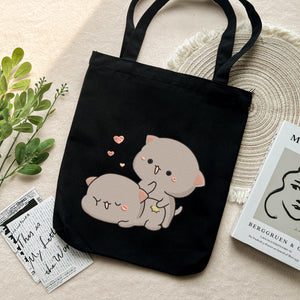 Kawaii Cat Couple Embroidery Design Animal Pair Machine