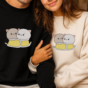 Kawaii Cat Couple Embroidery Design Machine File