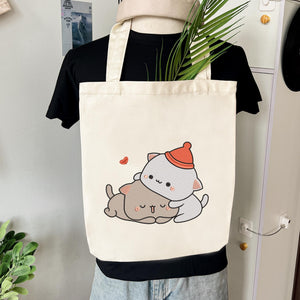 Kawaii Cat Couple Embroidery Pattern Machine File