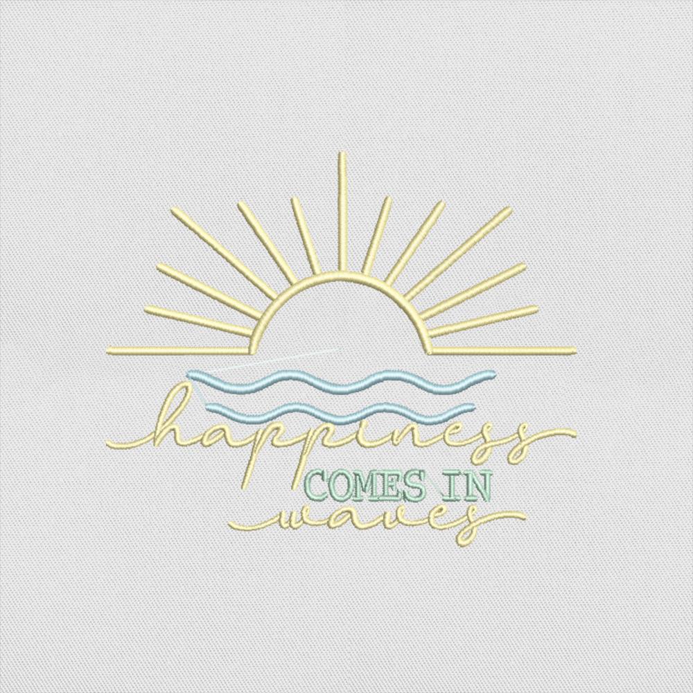 Beach Sunset Embroidery Design File