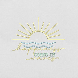 Beach Sunset Embroidery Design File