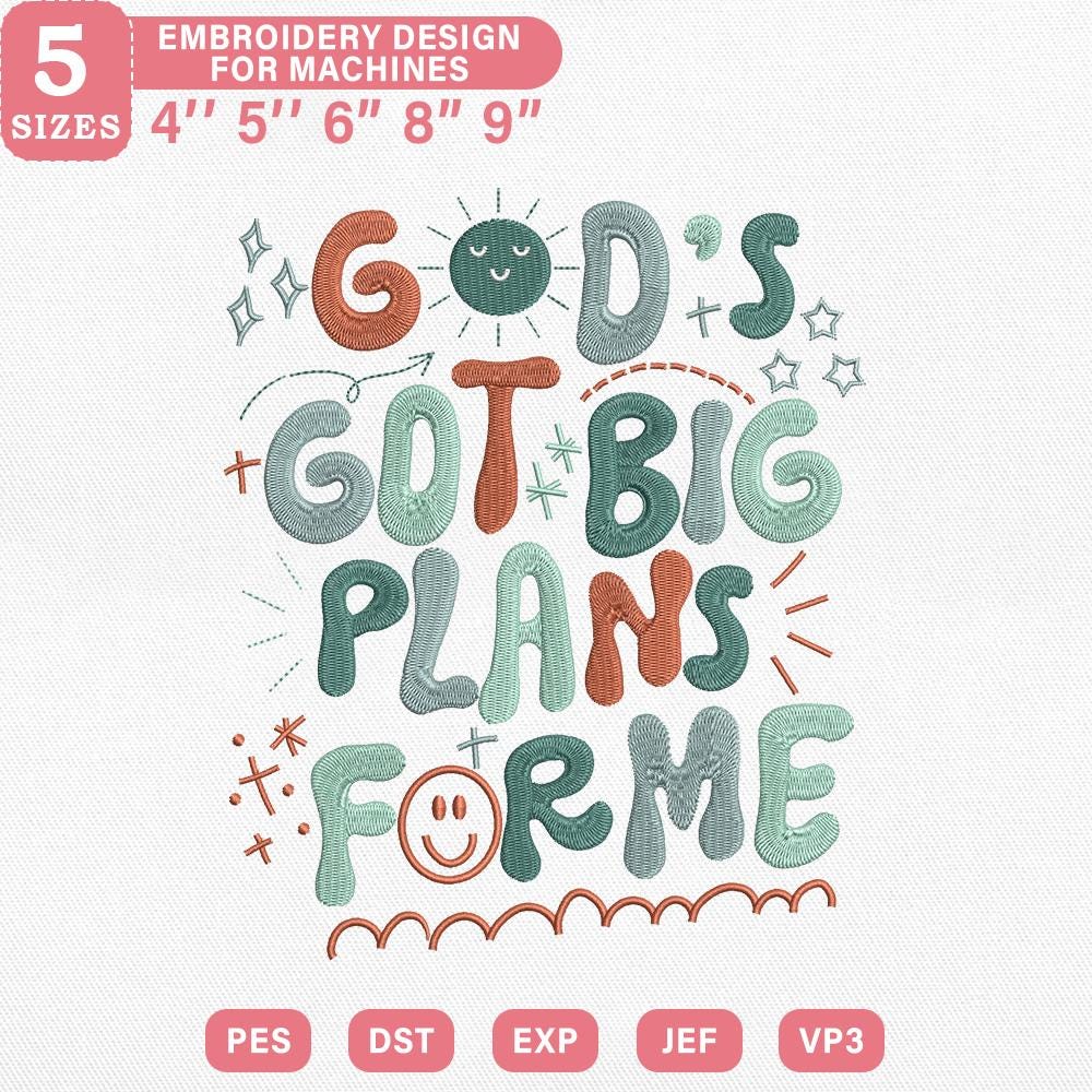 Faith Quote Embroidery Design - PES DST JEF VP3 Files - ThredViora