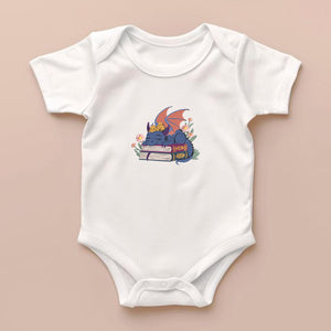 Dragons Books Embroidery Design Fantasy Reading