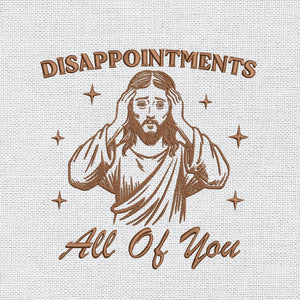 Jesus Meme Embroidery Design PES DST EXP JEF VP3 - ThredViora