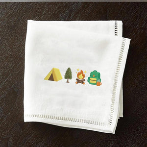 Camping Embroidery Design Hiking Outdoor Nature Campfire