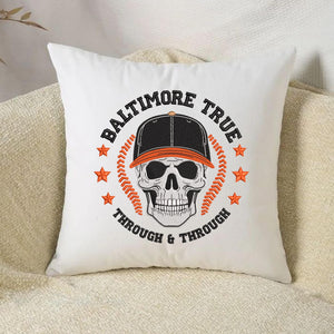 Baltimore Baseball Embroidery Design Skull Machine