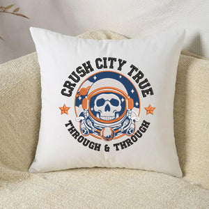 Houston Baseball Embroidery Design Grunge Skull