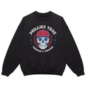 Philadelphia Baseball Embroidery Design Skull Sports Machine