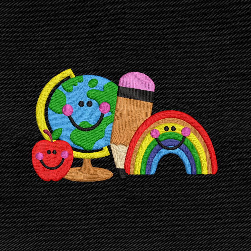 Back School Embroidery Design PES DST JEF