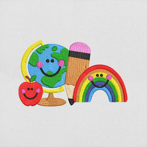 Back School Embroidery Design PES DST JEF