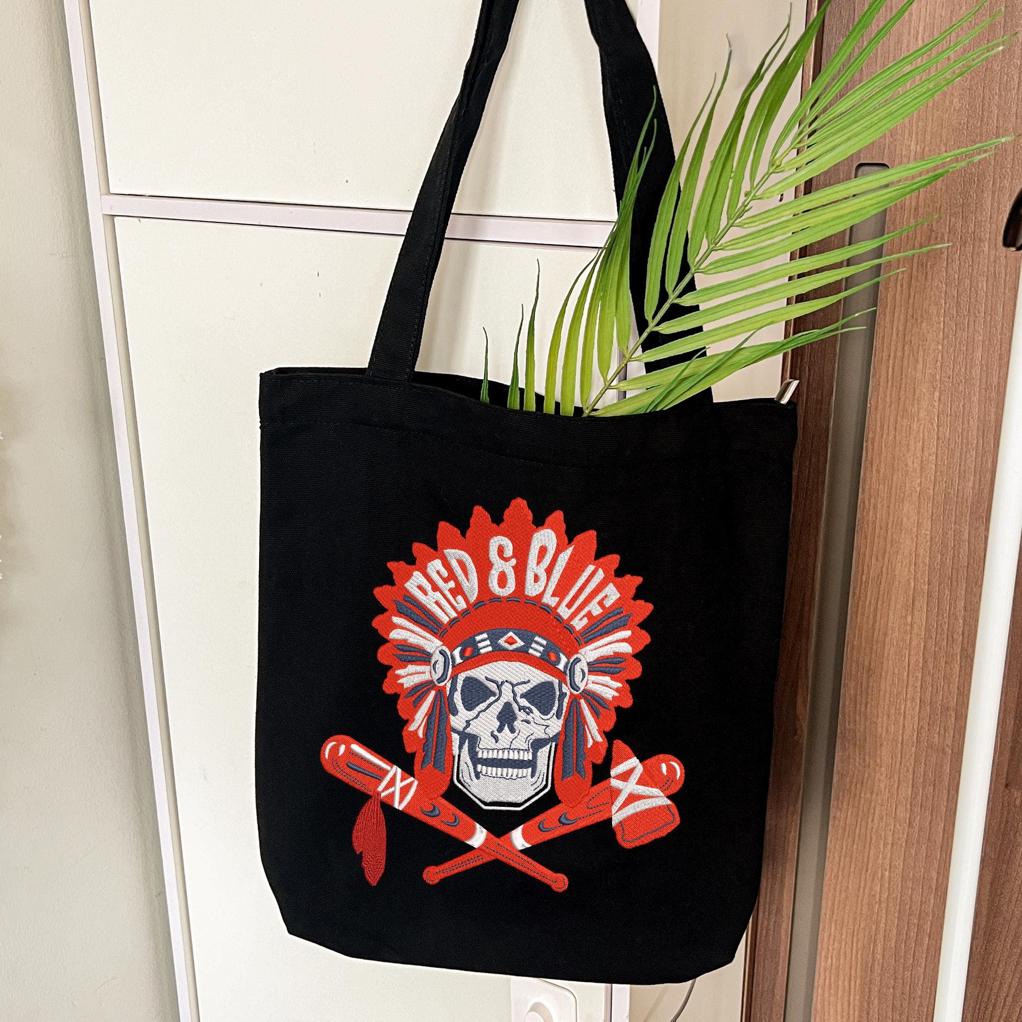 Atlanta Baseball Embroidery Design Skull Sports Machine