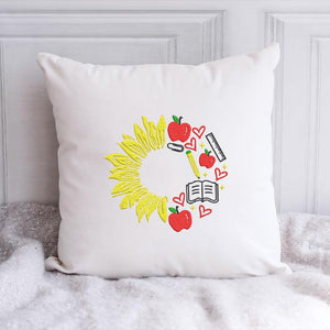 Sunflower Embroidery Design School PES DST JEF